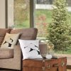 bodyscape Linen white and beige square decorative cushion with abstract design female breast